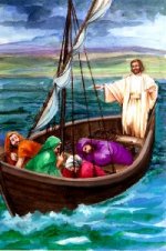 Apostles in boat