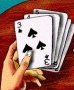 Hand of playing cards.