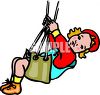 Child on a swing